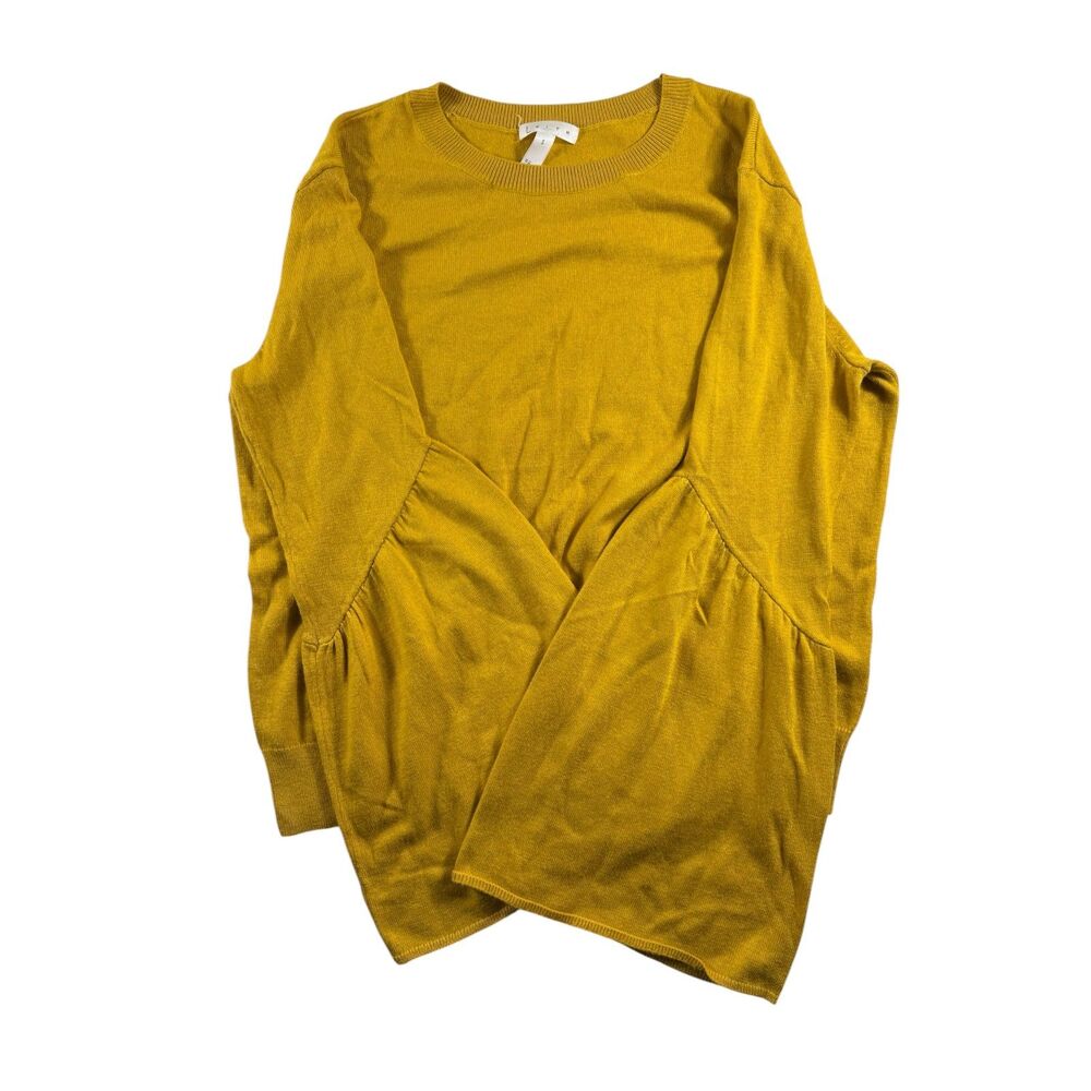 Leith Mustard Yellow Bell Sleeve Sweater Size Small